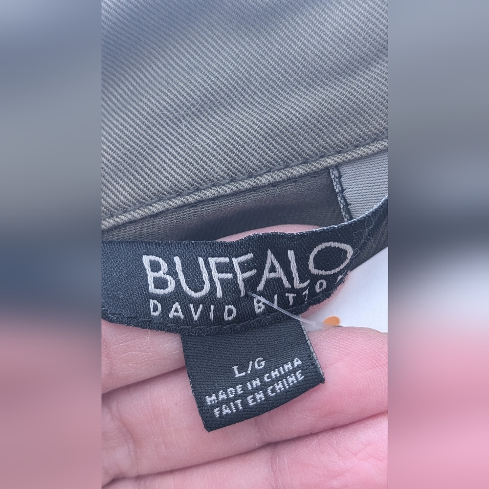 Buffalo David Bitton Jacket Women Medium Army Green Barn Chore Field Canvas Coat - Picture 9 of 10